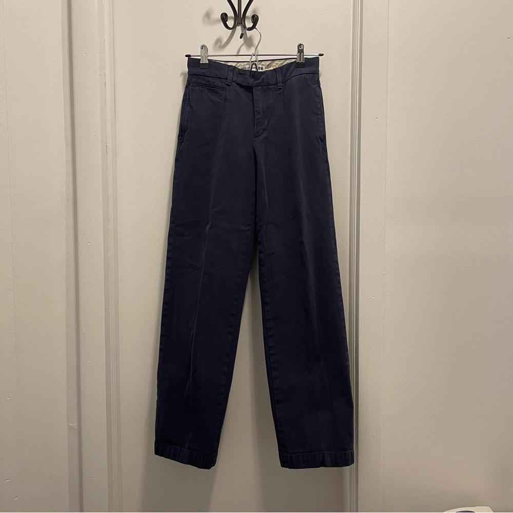 Uniqlo x Ines de la Fressange navy wide leg pants